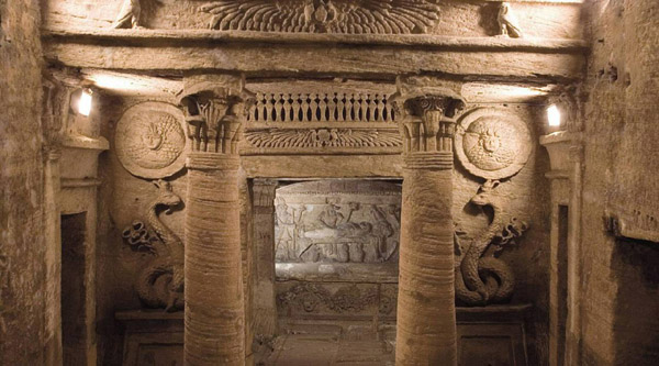 Principal tomb facade Principal tomb facade