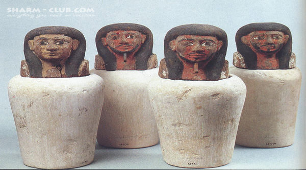 Canopic jars.