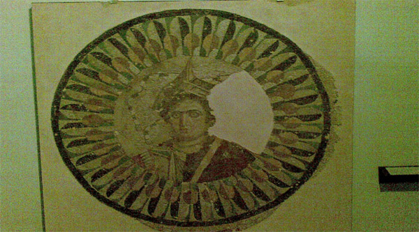 
Roman mosaic on the display in the National museum of Alexandria