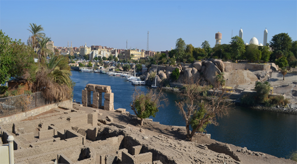 
View to the Nile from Elephantine island, Aswan
