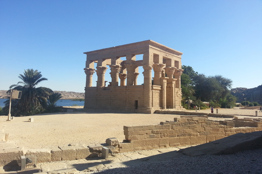 Trojan kiosk on Philae island