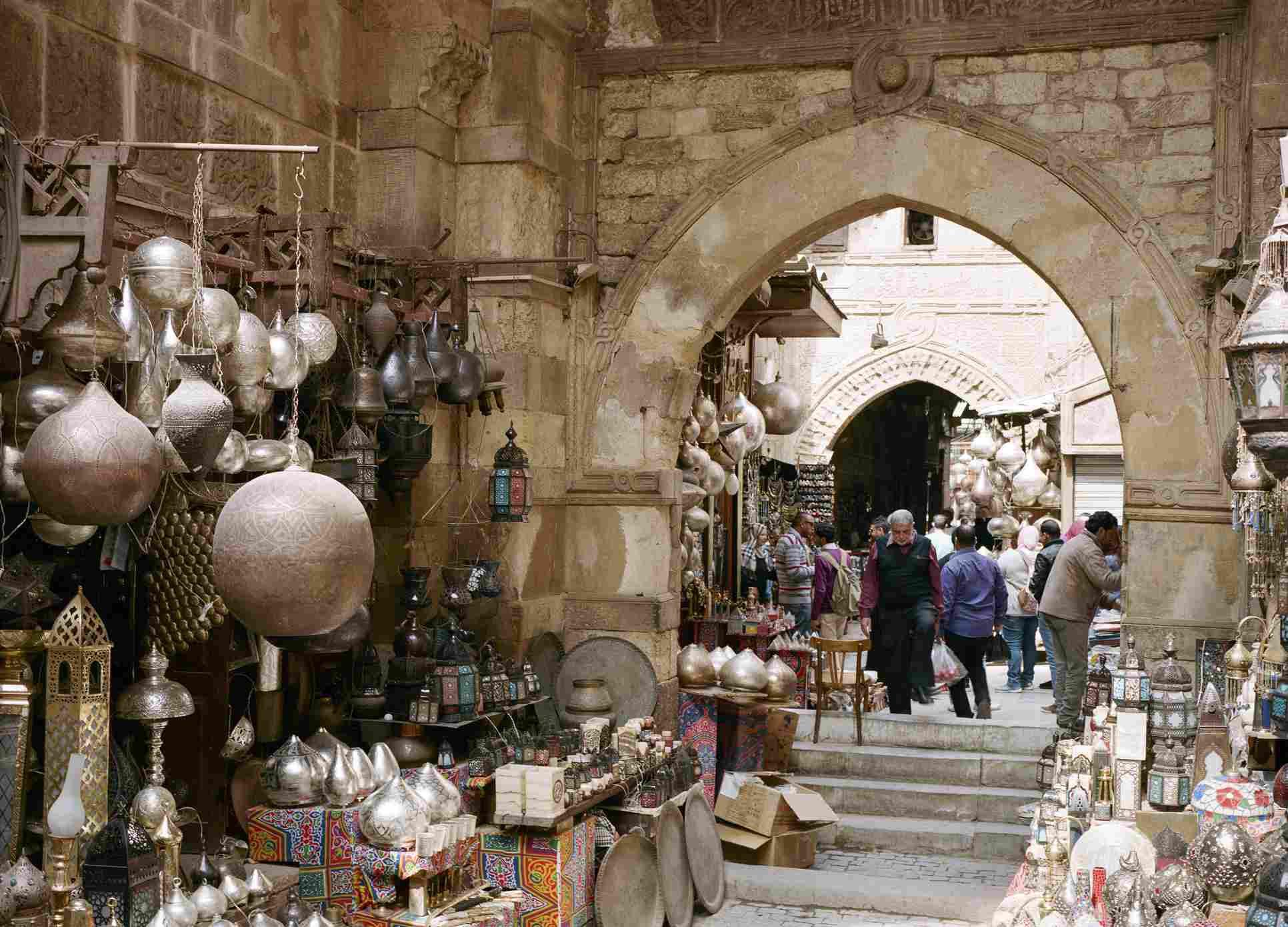 Bazar de Khan El Khalili en El Cairo