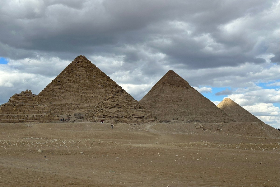 Visite des trois pyramides de Gizeh 