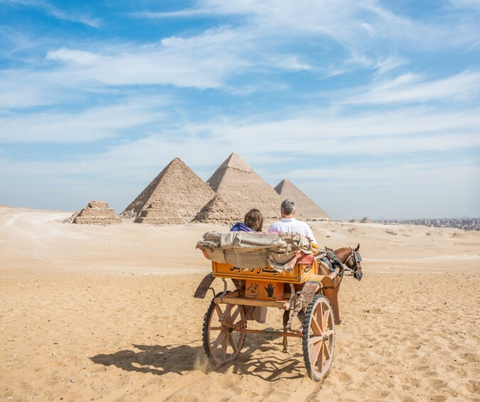  
Tour de un día a las pirámides de Giza en un carruaje local