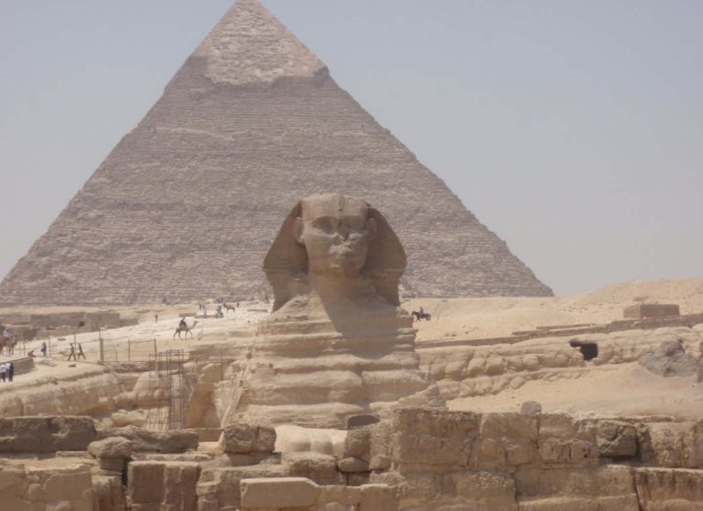 The Great Sphinx at the pyramids