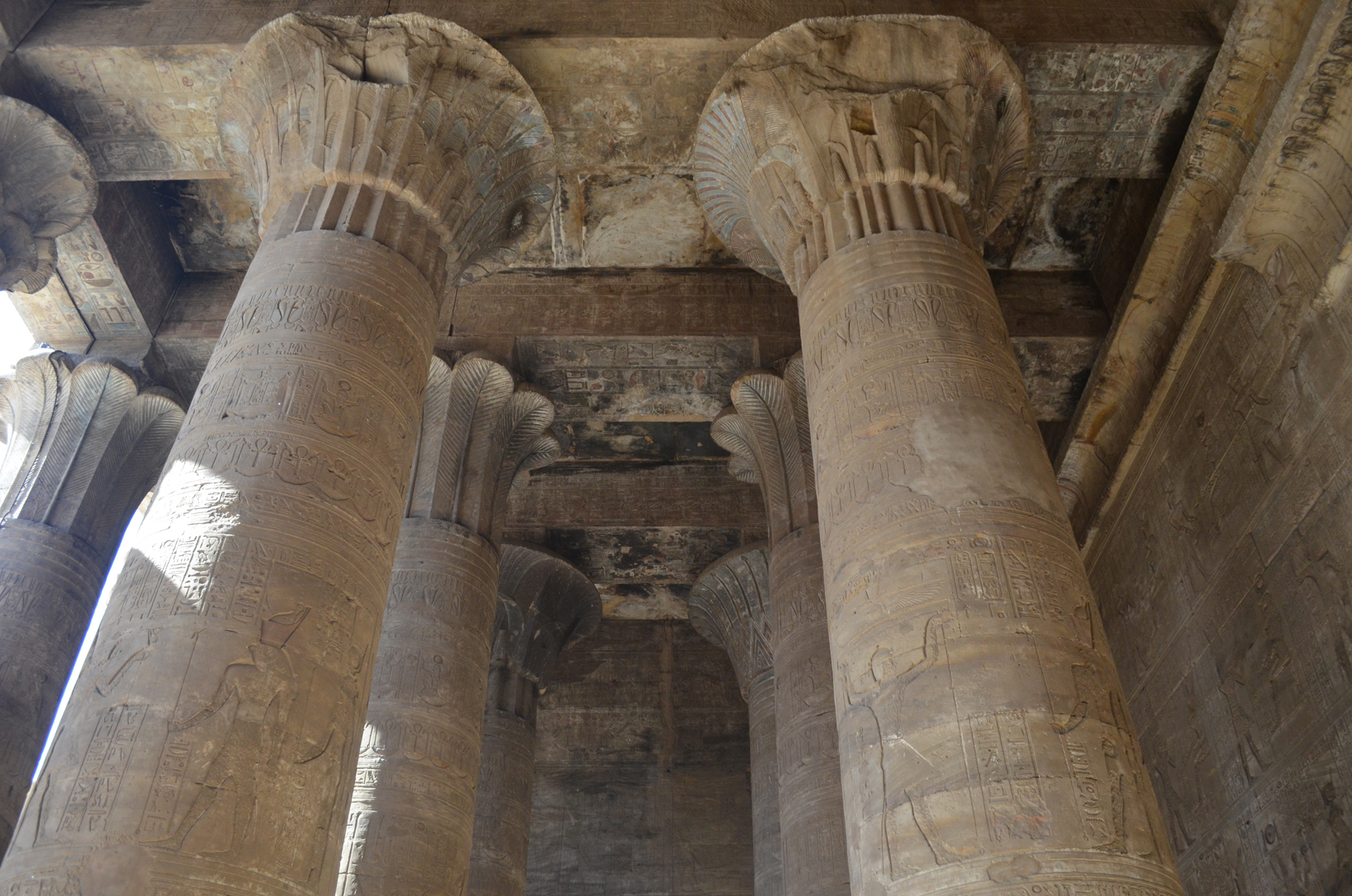 Edfu temple beautiful ceiling