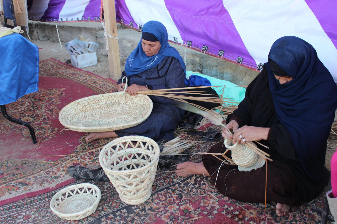 
Basket making activity in Fayoum