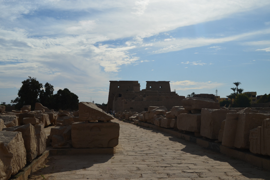Ruinas detrás del templo de Karnak