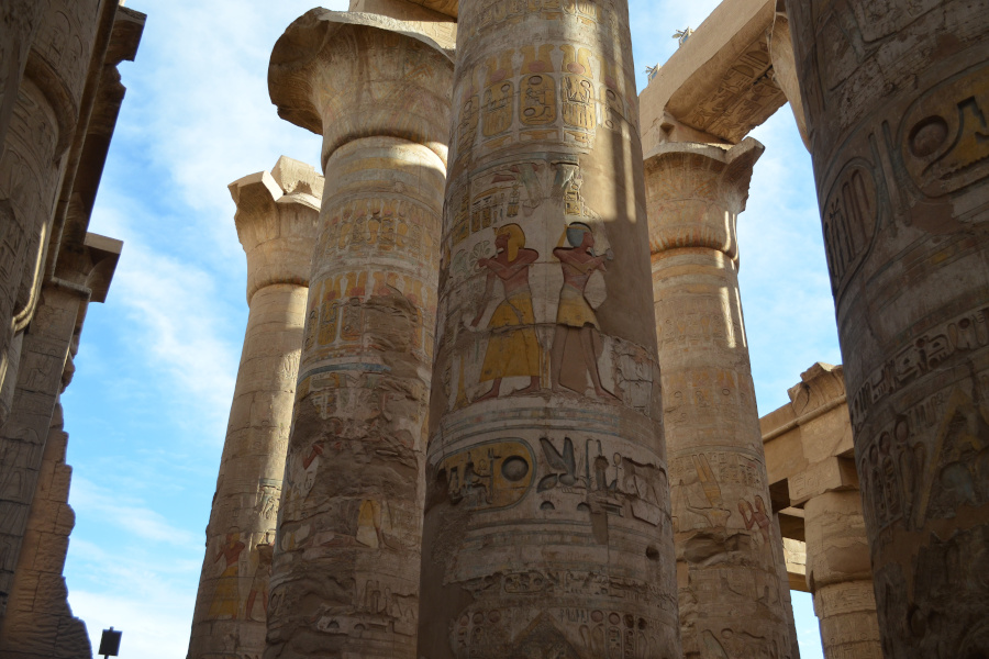 Karnak temple and its columns