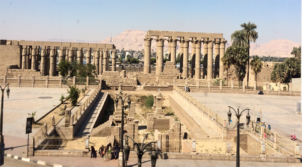 Luxor temple main pylons