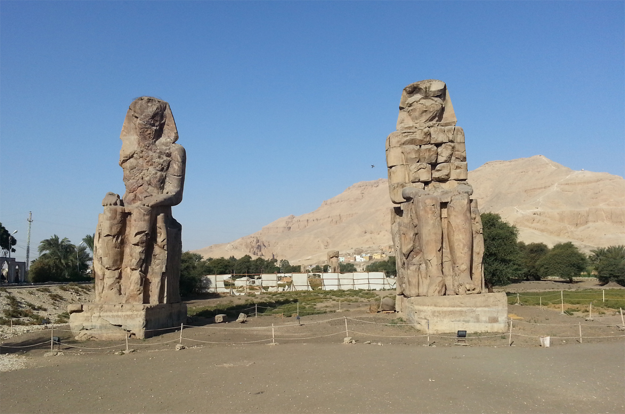 Colossi of Memnon, Luxor East bank