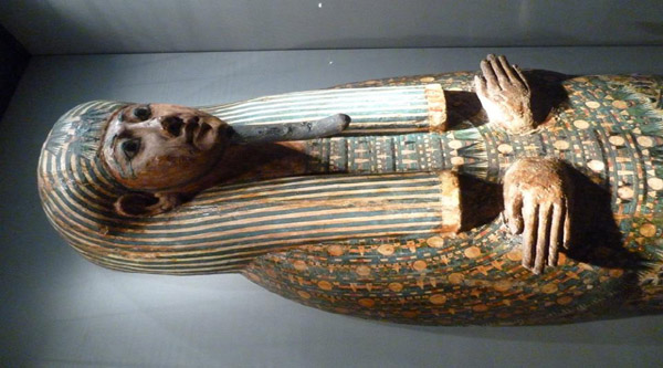 
A beautiful sarcophagus from Luxor Mummification museum.