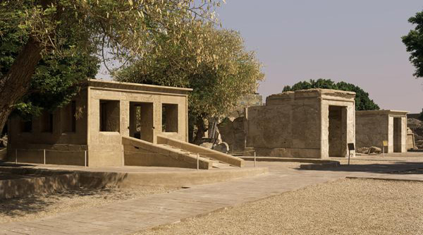 Chapels at Karnak Open Air Museum.