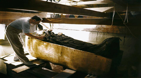 Sarcófago del rey Tutankamón