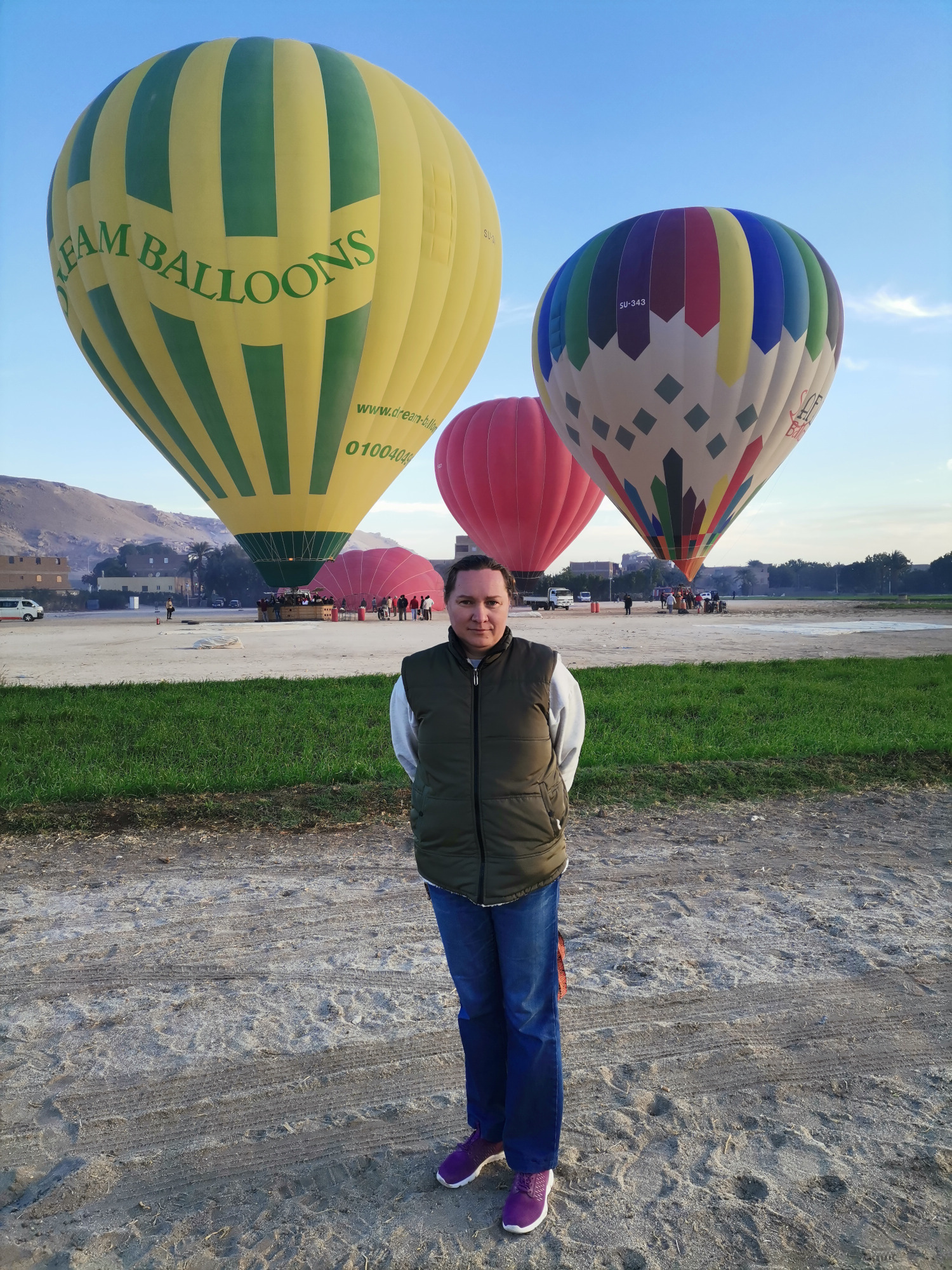 Hot air balloon flight in Luxor