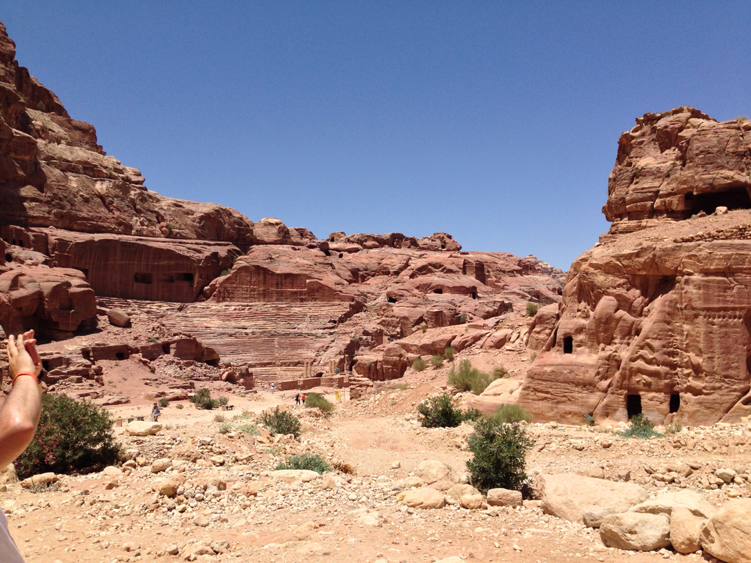 
El Siq o el Cañón a la ciudad de Petra