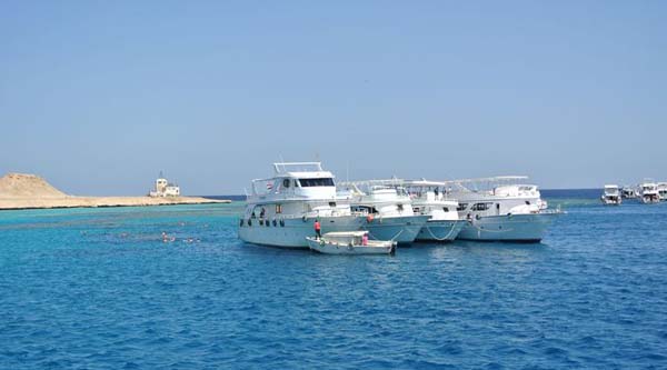 
Boats to the islands from Hurghada