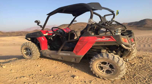 
Rhino is a cross between a quad and a 4 wheel-drive jeep
