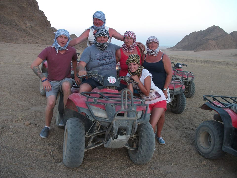 Quad biking safari trip