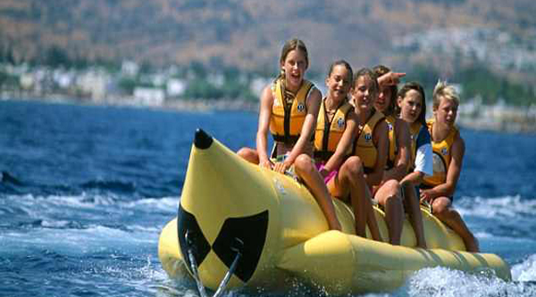 Banana boat water activity