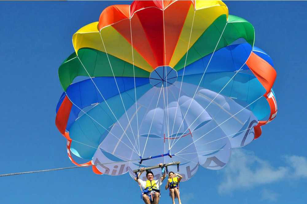 Parasailing over Naama bay, Sharm el Sheikh