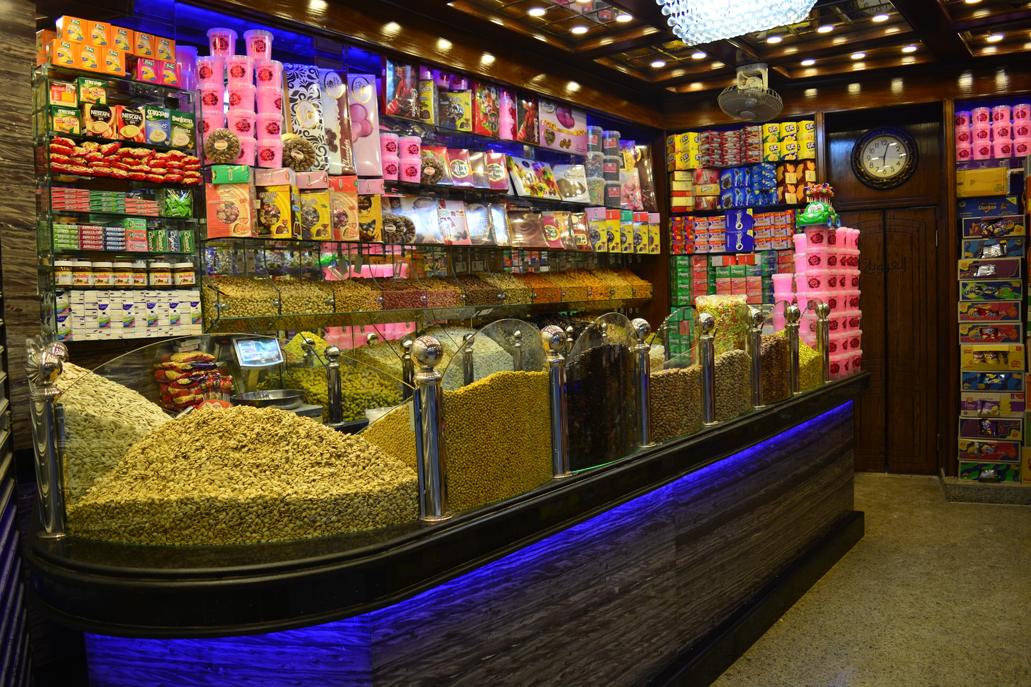 
Nuts, Dried Fruits shops street food in Egypt