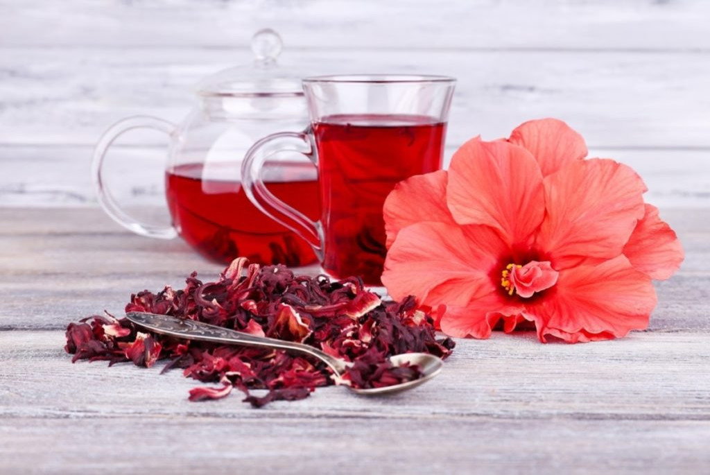 
Karkade red hibiscus drink 