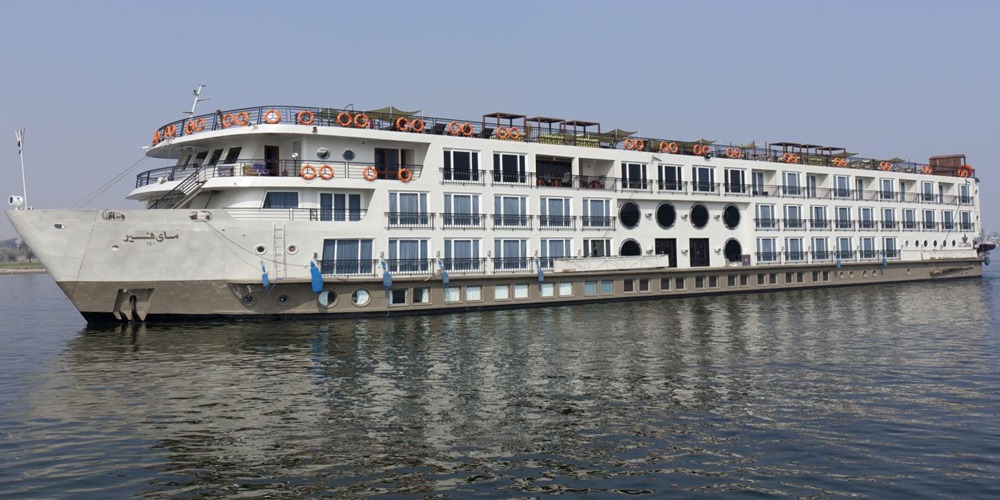 Nile floating hotel in Luxor