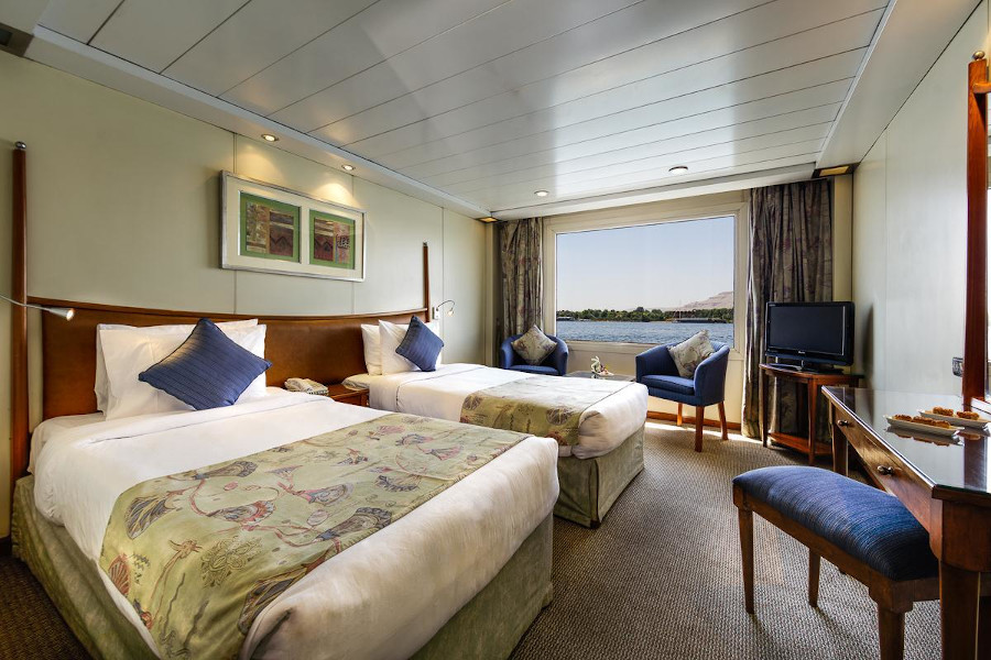 
Cabin on the board of MS Royal Lotus 5* Deluxe boat