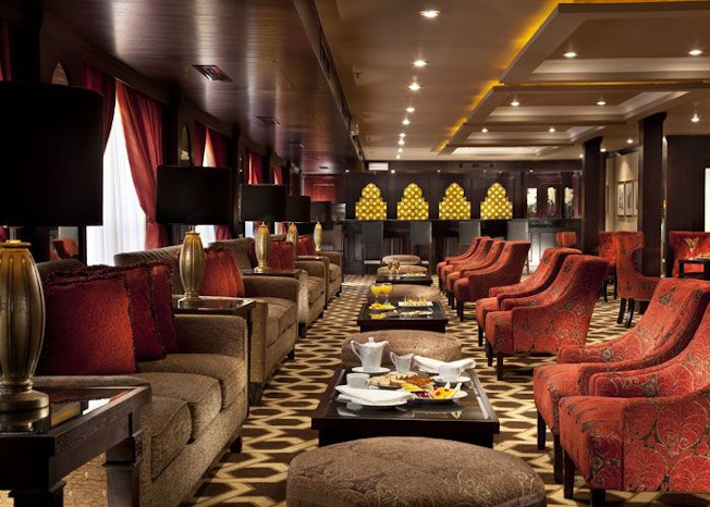
Lounge bar on MS Steigenberger Legacy 5* Deluxe Nile boat
