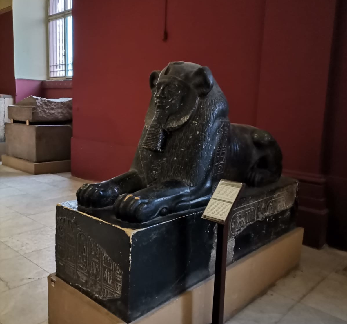 
Esfinge egipcia, museo de El Cairo