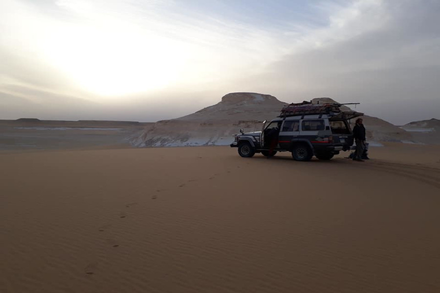 White desert Bahariya oasis tour