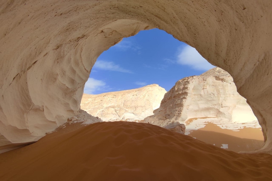 Formazioni rocciose del deserto bianco