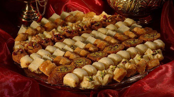 
Variety of Oriental sweets